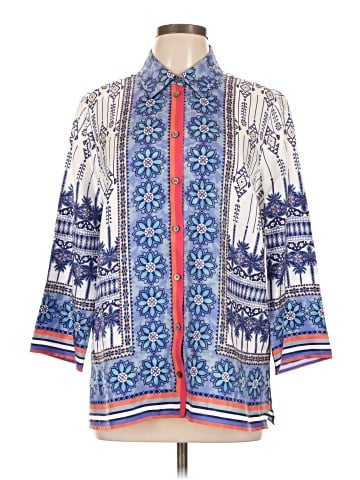 Carlisle 3/4 Sleeve Silk Top (view 1)