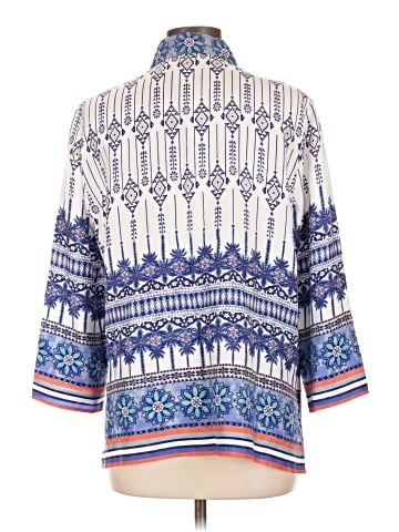 Carlisle 3/4 Sleeve Silk Top (view 2)
