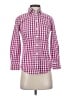 J.Crew Checkered-gingham Pink 3/4 Sleeve Button-Down Shirt Size XXS (petite) - photo 1