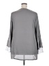 David Lerner 100% Polyester Gray 3/4 Sleeve Blouse Size 2X - photo 2