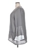 David Lerner 100% Polyester Gray 3/4 Sleeve Blouse Size 2X - photo 5