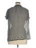 Vintage DCC 100% Polyester Gray Short Sleeve Blouse Size XL - photo 2
