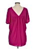Ann Taylor 100% Polyester Pink Short Sleeve Blouse Size S - photo 2