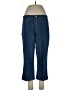 First Issue by Liz Claiborne 100% Cotton Chevron-herringbone Blue Jeans Size 12 - photo 1