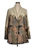 Susan Graver Paisley Tan Blazer Size 1X - photo 1