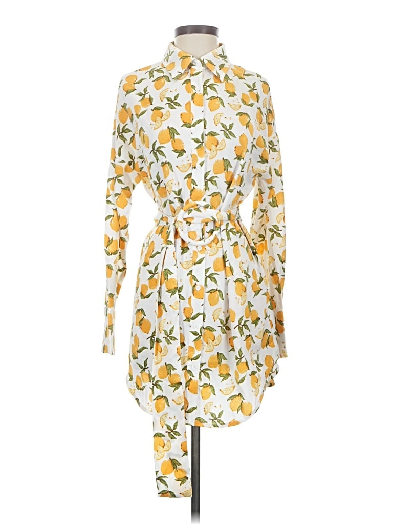 Pre-owned Kittenish Casual Dress In Yellow