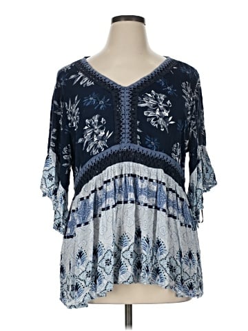 Style&Co Short Sleeve Blouse (view 1)