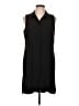 Neiman Marcus Solid Black Casual Dress Size L - photo 1