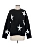 Aqua Stars Black Pullover Sweater Size M - photo 1