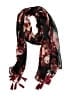 Mixit 100% Polyester Floral Burgundy Scarf One size - photo 1
