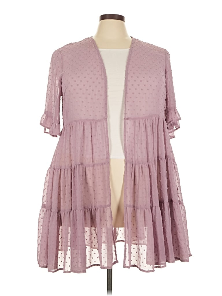 Pre-owned Torrid Kimono In Pink