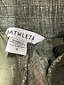 Athleta 100% Linen Chevron-herringbone Green Shorts Size 4 - photo 3
