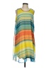 Calvin Klein 100% Polyester Tie-dye Yellow Casual Dress Size P (petite) - photo 1