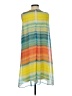 Calvin Klein 100% Polyester Tie-dye Yellow Casual Dress Size P (petite) - photo 2