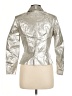 Apriori 100% Acetate Metallic Silver Jacket Size 6 - photo 2