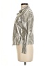Apriori 100% Acetate Metallic Silver Jacket Size 6 - photo 5