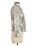 Apriori 100% Acetate Metallic Silver Jacket Size 6 - photo 4