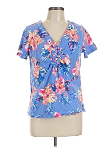 Caribbean Joe Short Sleeve Blouse (view 1)