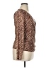 89th & Madison 100% Polyester Brown Long Sleeve Blouse Size XL - photo 4