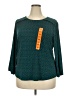 Adrianna Papell Teal 3/4 Sleeve Top Size XXL - photo 1