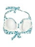Calvin Klein Animal Print Blue Swimsuit Top Size M - photo 2