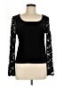 F.L. Malik Black Long Sleeve Blouse Size M - photo 1