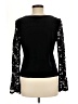 F.L. Malik Black Long Sleeve Blouse Size M - photo 2