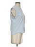 FRAME 100% Cotton Blue Sleeveless T-Shirt Size S (petite) - photo 4