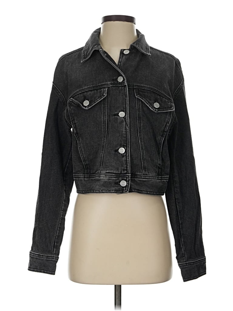 Pre-owned Pacsun Denim Jacket In Black