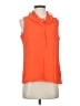 J.Crew 100% Silk Orange Sleeveless Silk Top Size 4 - photo 1