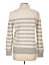 Massimo Dutti Stripes Silver Turtleneck Sweater Size L - photo 2