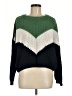 Lumiere Chevron-herringbone Green Pullover Sweater Size M - photo 1