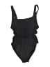 Solid & Striped Solid Black One Piece Swimsuit Size M - photo 2