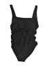 Solid & Striped Solid Black One Piece Swimsuit Size M - photo 1