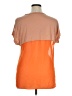 Bar III 100% Rayon Orange Short Sleeve Top Size XL - photo 2