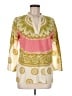 Robert Graham Ivory Yellow 3/4 Sleeve Blouse Size M - photo 1