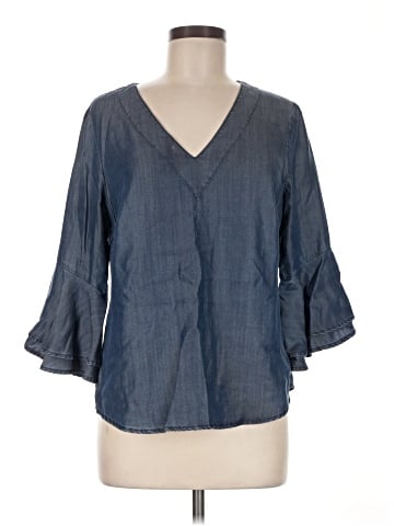 White House Black Market 3/4 Sleeve Blouse (view 1)