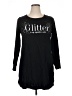 Cacique Black Long Sleeve Top Size 14 - photo 1
