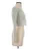 Happily Grey Metallic Silver Cardigan Size XS - photo 4