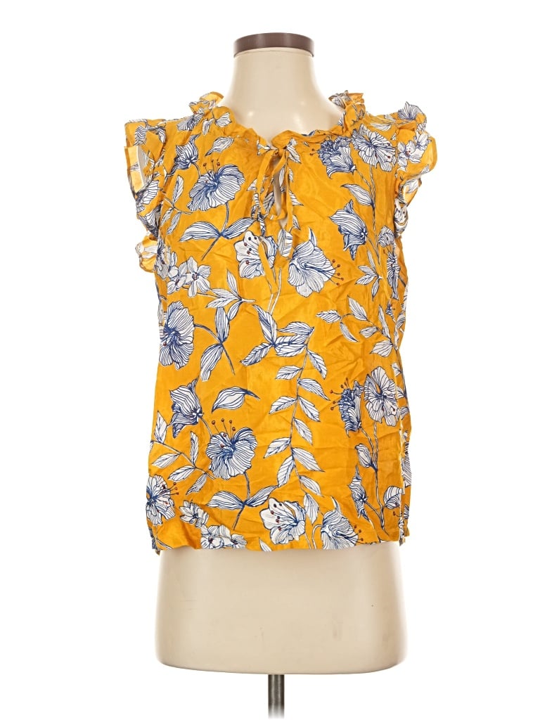 Pre-owned Roller Rabbit Sleeveless Blouse In Yellow