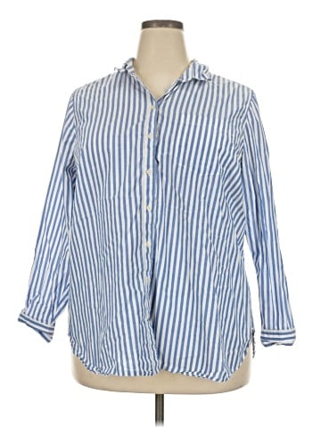 Old Navy 3/4 Sleeve Button-Down Shirt (view 1)