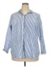Old Navy 100% Cotton Stripes Blue 3/4 Sleeve Button-Down Shirt Size 2X - photo 1