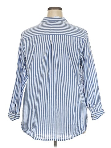 Old Navy 3/4 Sleeve Button-Down Shirt (view 2)