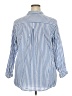Old Navy 100% Cotton Stripes Blue 3/4 Sleeve Button-Down Shirt Size 2X - photo 2
