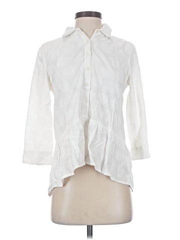 Isabella Sinclair 3/4 Sleeve Button-Down Shirt (view 1)