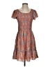 Max Studio Paisley Orange Casual Dress Size S - photo 1