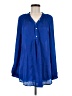Gilli 100% Polyester Blue Long Sleeve Blouse Size M - photo 1