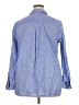 Old Navy 100% Cotton Stars Blue Long Sleeve Button-Down Shirt Size XXL - photo 2