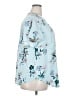 Torrid 100% Polyester Floral Teal Short Sleeve Blouse Size 2X Plus (2) - photo 4