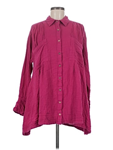 Free People Long Sleeve Button-Down Shirt (view 1)